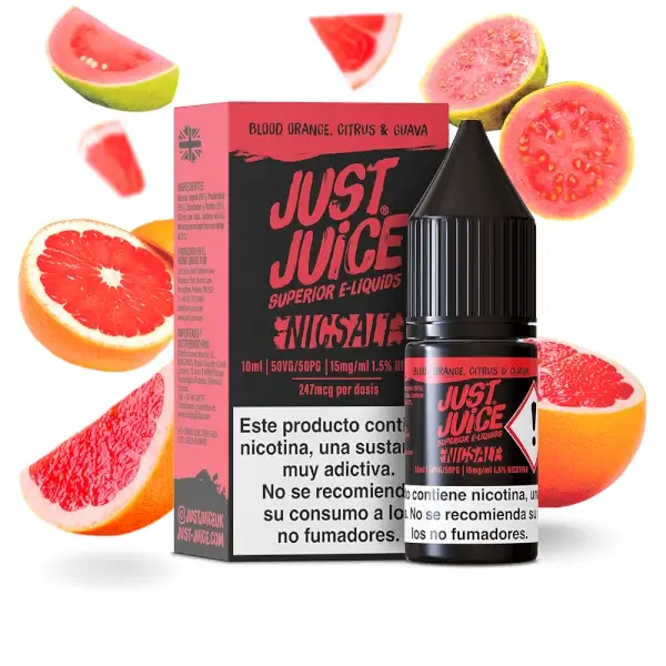 Sales Blood Orange Citrus & Guava - Just Juice Nic Salts 10ml