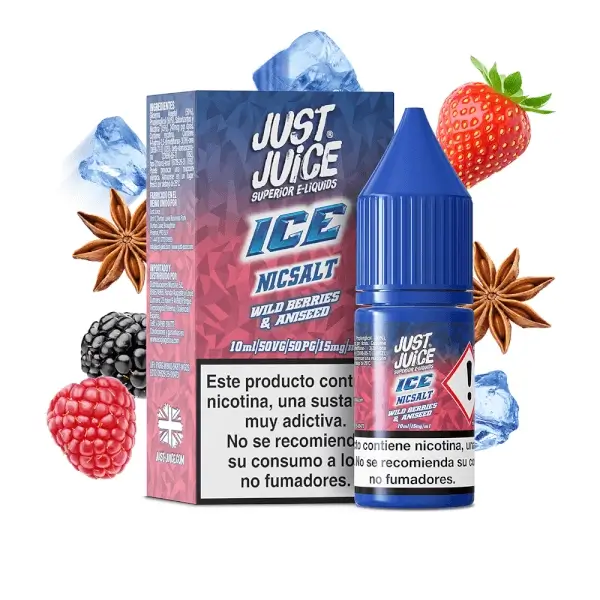 Sales Wild Berries Aniseed - Just Juice Ice Nic Salts 10ml